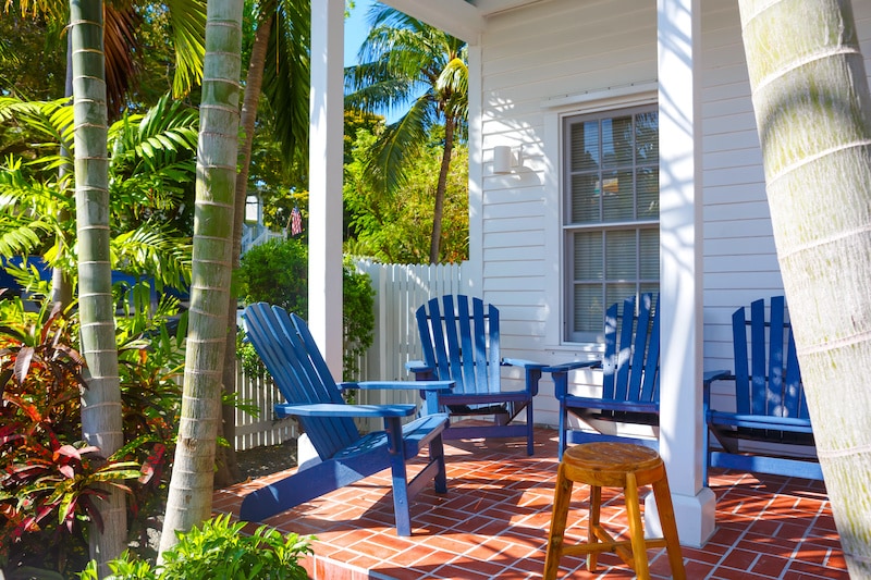 seating on porch